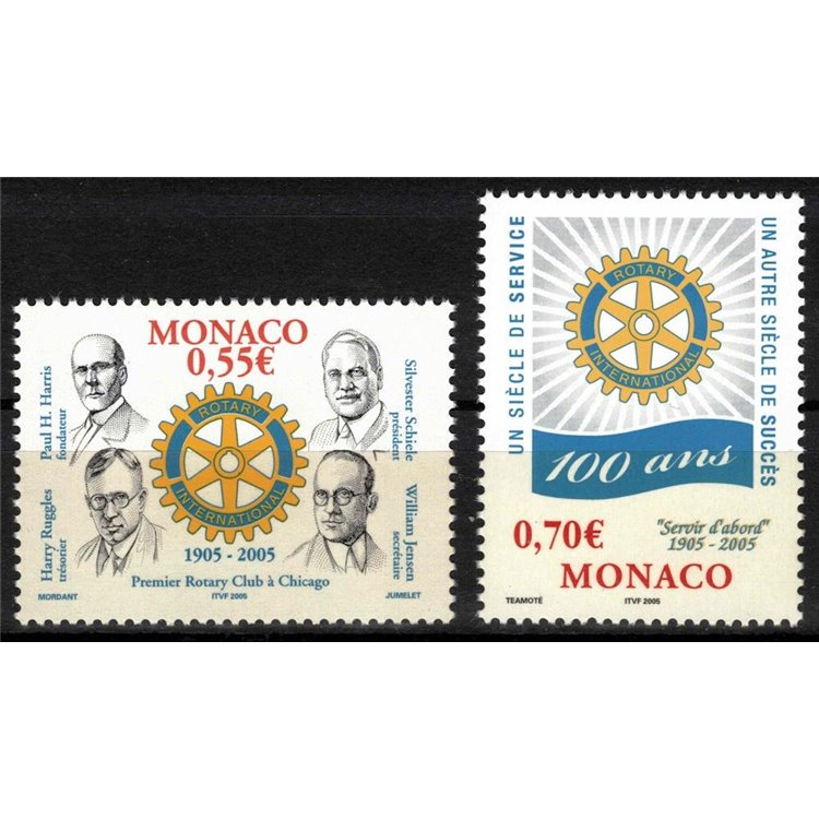 MONACO 2005 Rotary International 2v MNH**