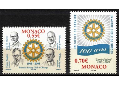 MONACO 2005 Rotary International 2v MNH**