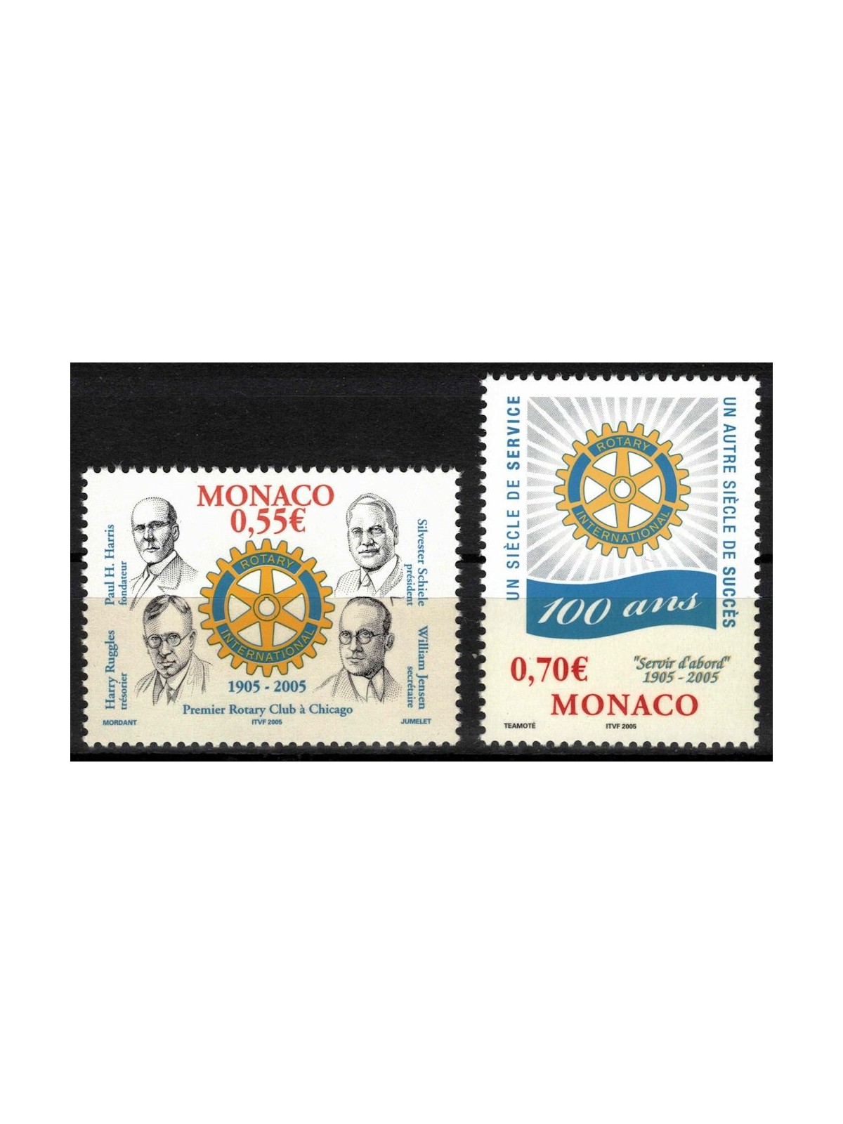 MONACO 2005 Rotary International 2v MNH**
