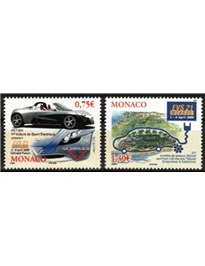MONACO 2005 Congresso dei veicoli elettrici 2v MNH**