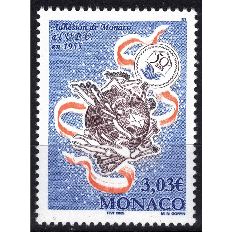 MONACO 2005 UPU MNH Membership**