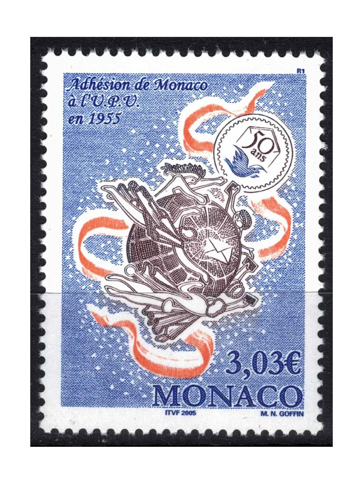 MONACO 2005 Adesione UPU MNH**