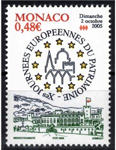 MONACO 2005 Giornata del Patrimonio MNH**
