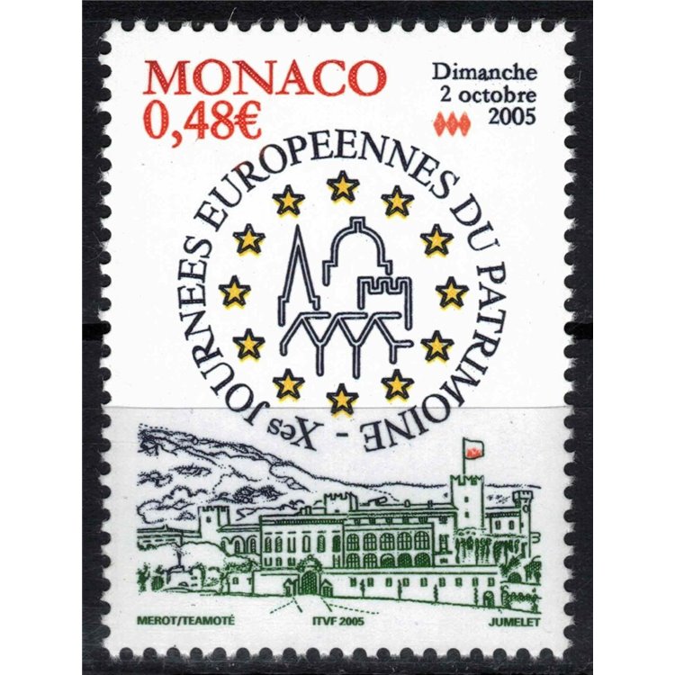 MONACO 2005 Giornata del Patrimonio MNH**
