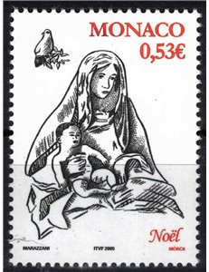 MONACO 2005 Christmas MNH**