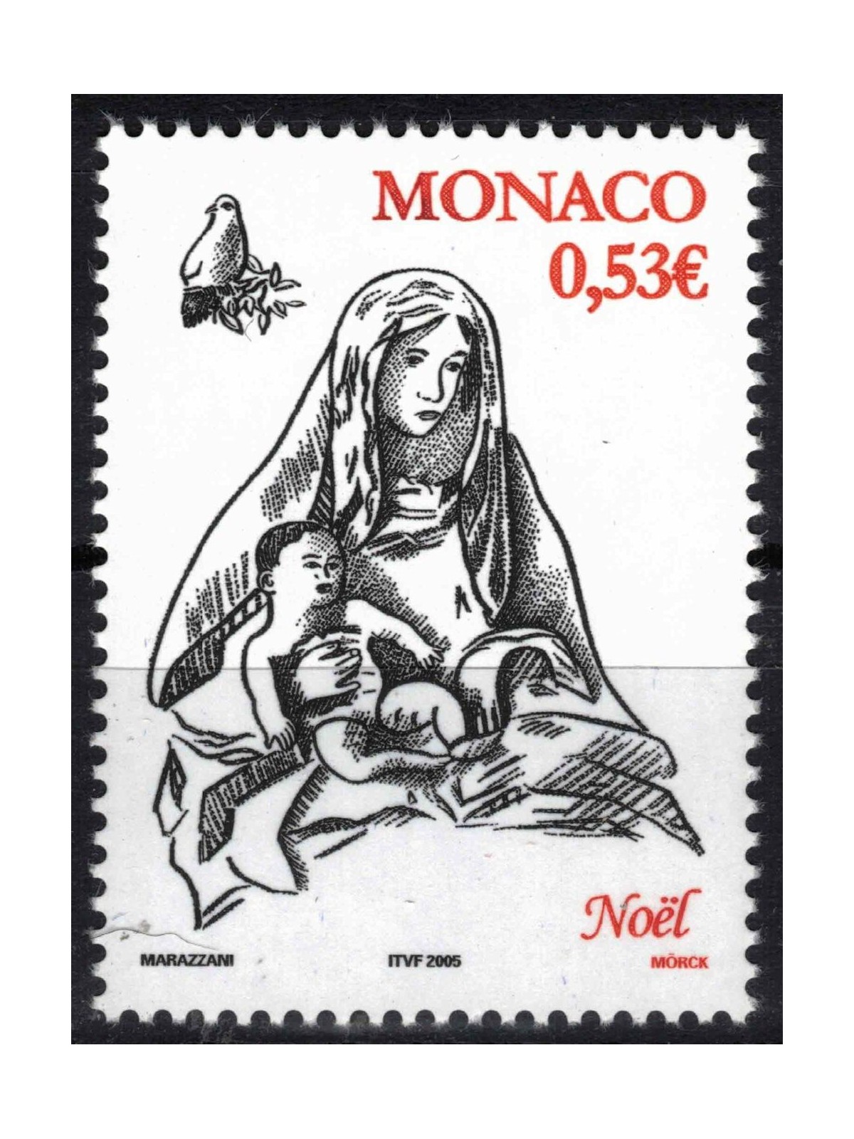 MONACO 2005 Christmas MNH**