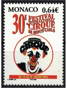 MONACO 2005 International Circus Festival MNH**