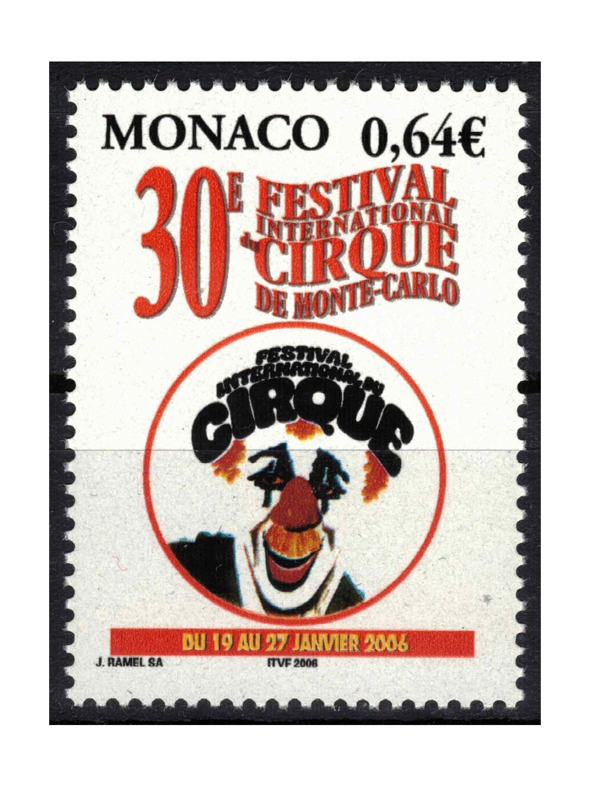 MONACO 2005 Festival Internazionale del Circo MNH**