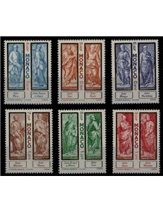 MONACO 2000 The Twelve Apostles 6v MNH**