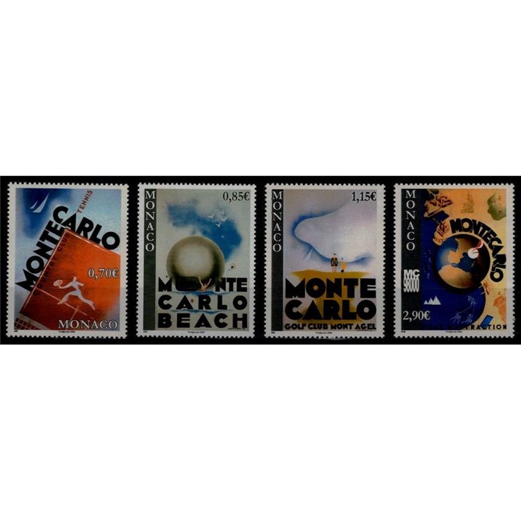 MONACO 2008 Turismo 4v MNH**