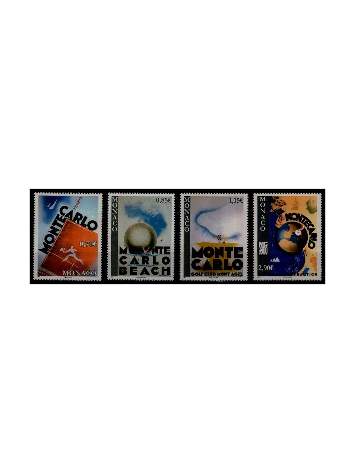 MONACO 2008 Tourism 4v MNH**