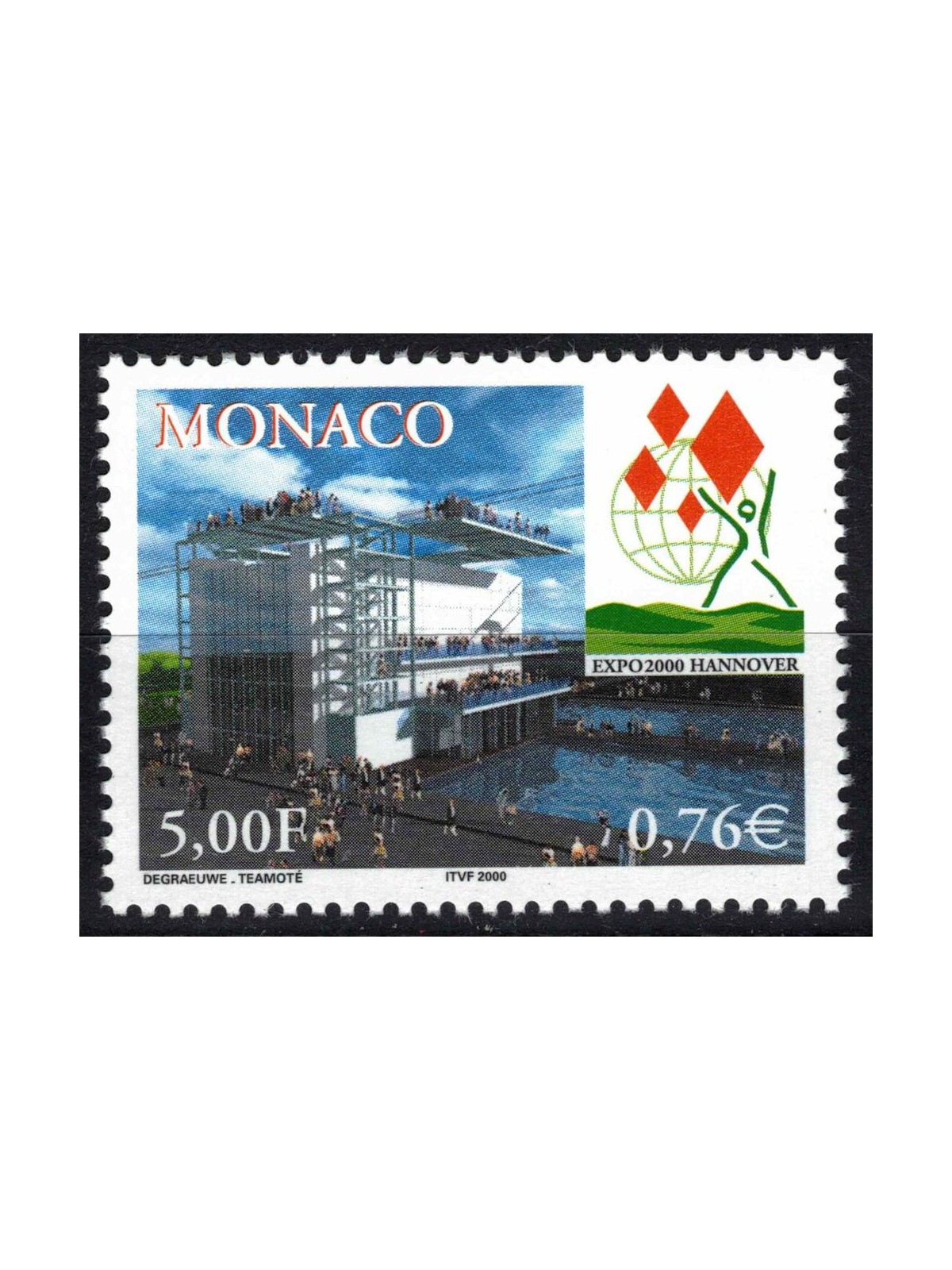 MONACO 2000 Esposizione Universale MNH**