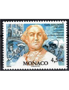 MONACO 2007 Carlo Goldoni MNH**