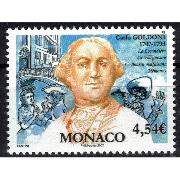 MONACO 2007 Carlo Goldoni MNH**