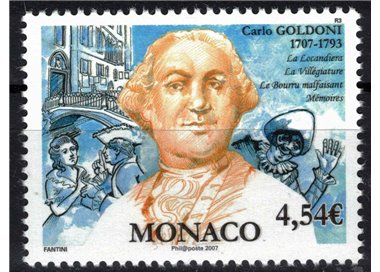 MONACO 2007 Carlo Goldoni MNH**