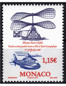MONACO 2007 Elicottero di Maurice Léger MNH**