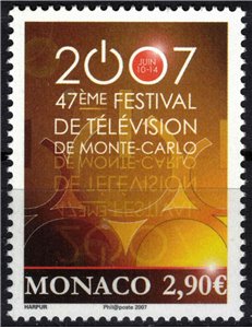 MONACO 2007 Television Festival MNH**