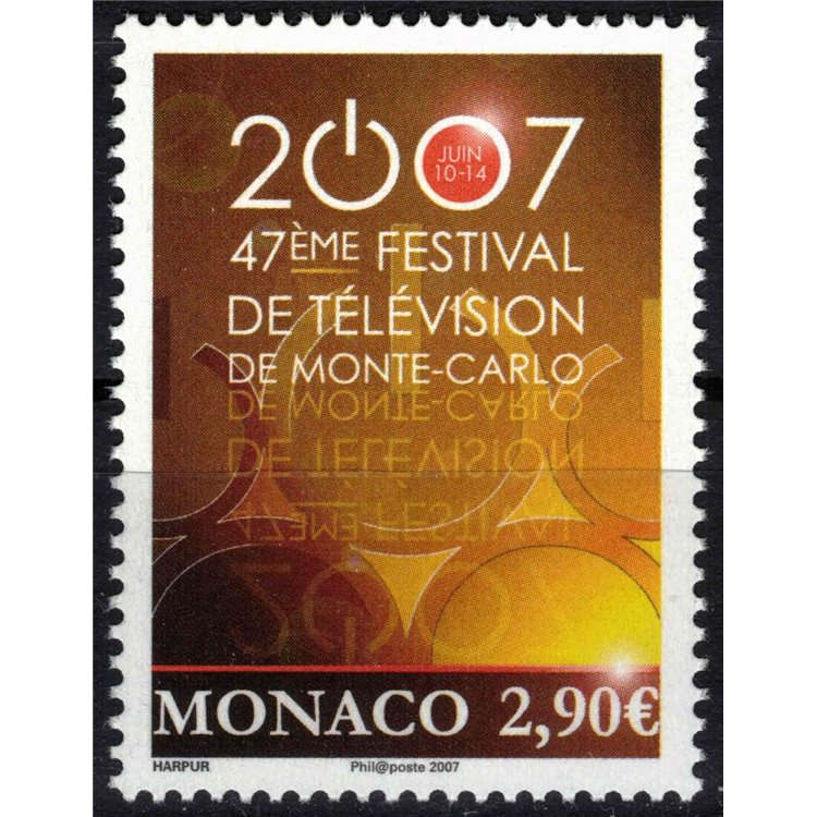 MONACO 2007 Television Festival MNH**
