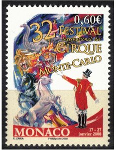 MONACO 2007 International Circus Festival MNH**