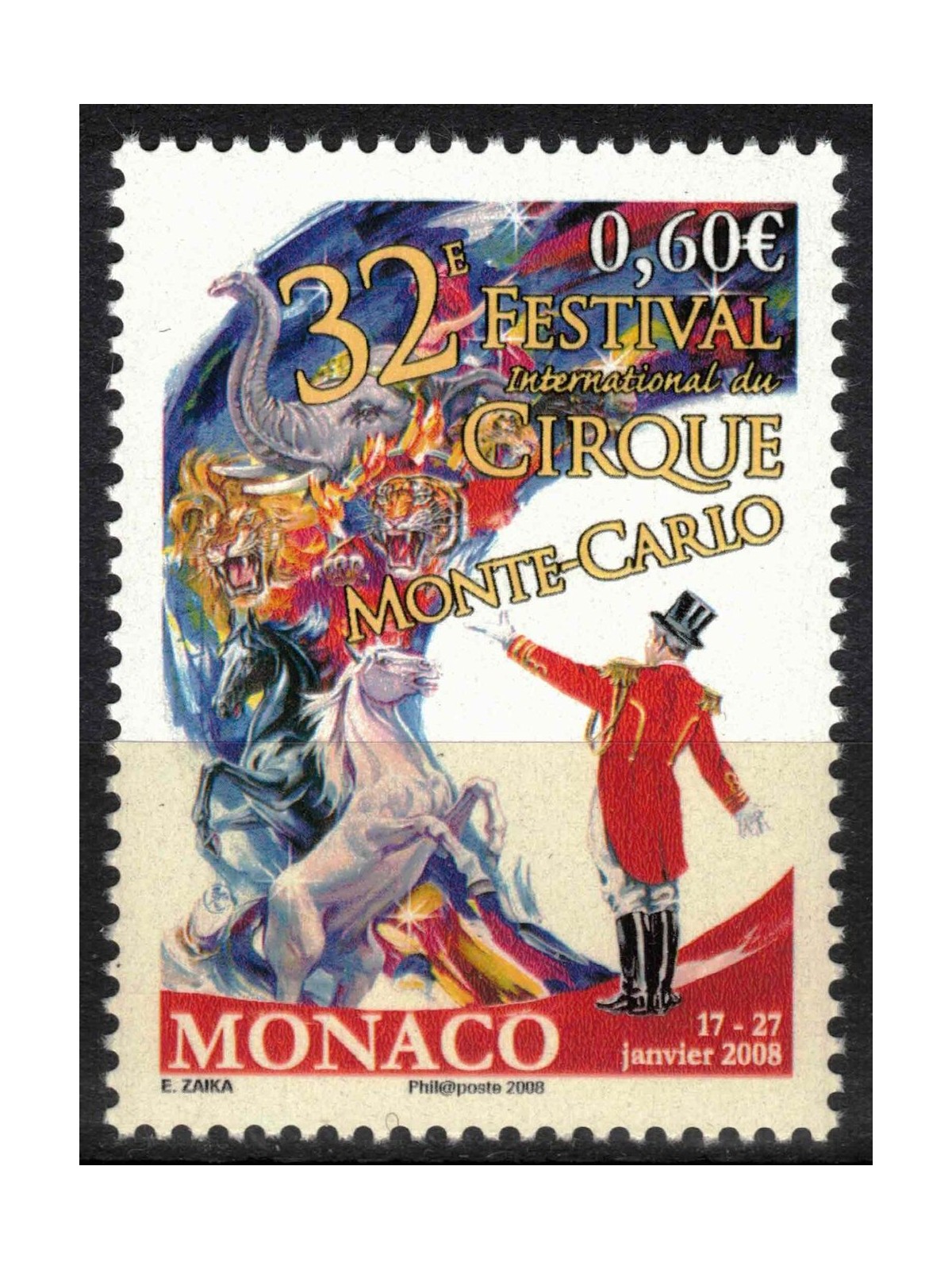 MONACO 2007 Festival Internazionale del Circo MNH**