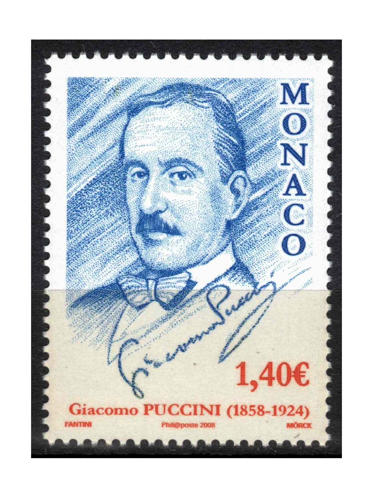 MONACO 2007 Giacomo Puccini MNH**