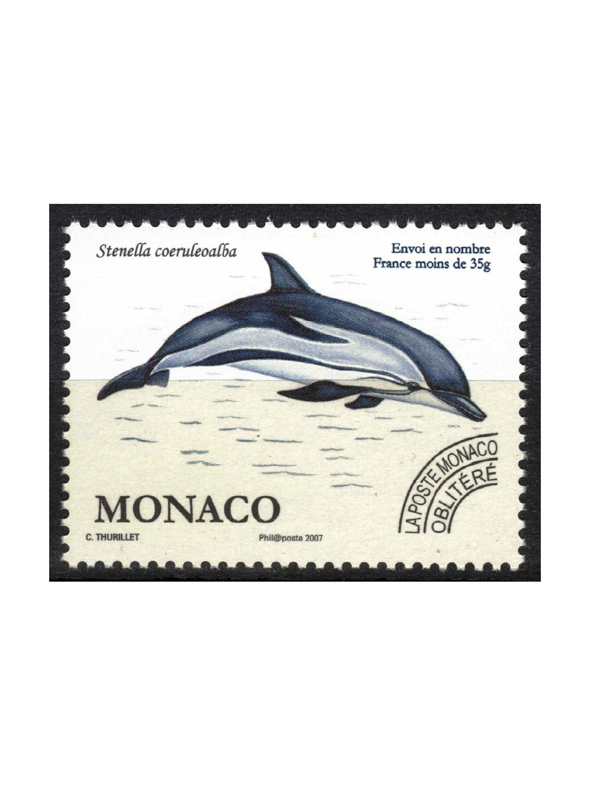 MONACO 2007 Pre-Cancelled (Dolphin) MNH**