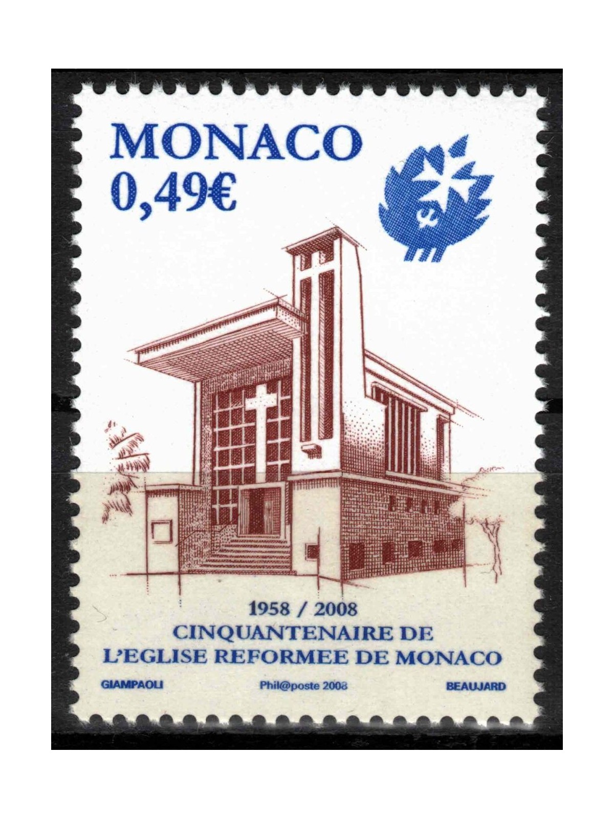 MONACO 2008 Church Reformation MNH**