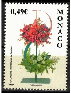 MONACO 2008 Composizione floreale MNH**