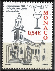 MONACO 2008 Chiesa di San Carlo MNH**