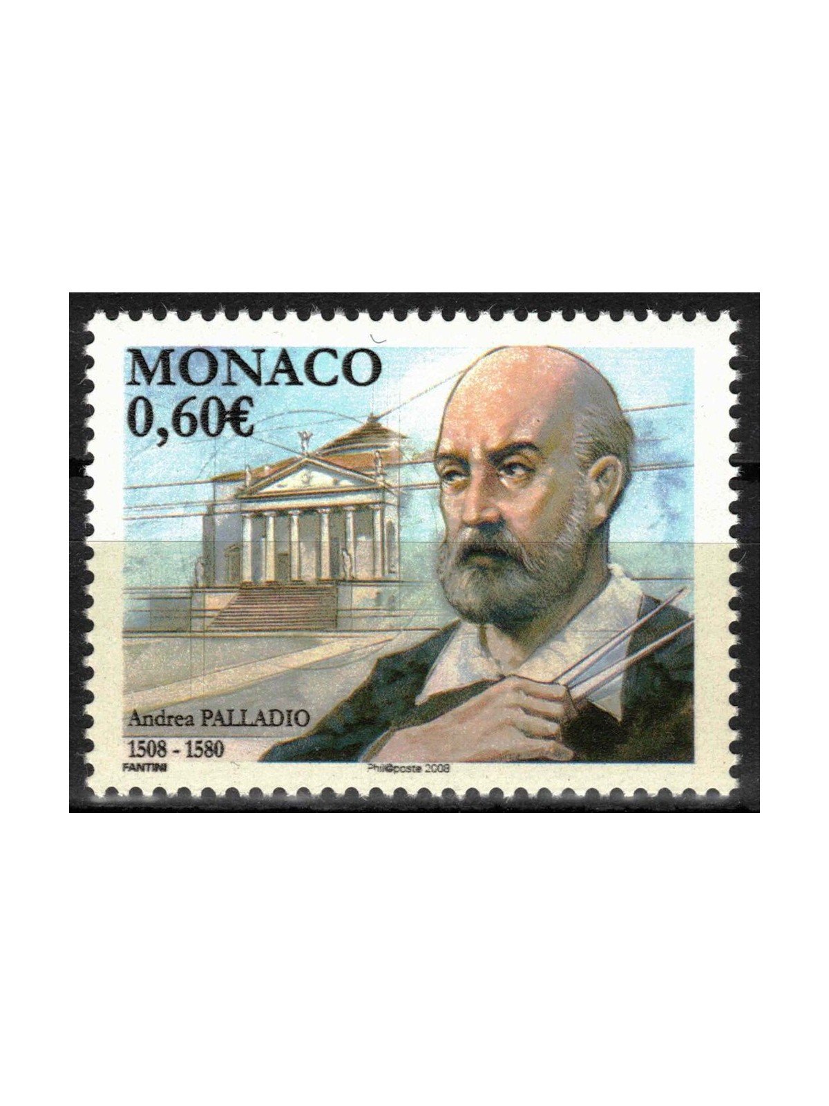 MONACO 2008 Andrea Palladio MNH**
