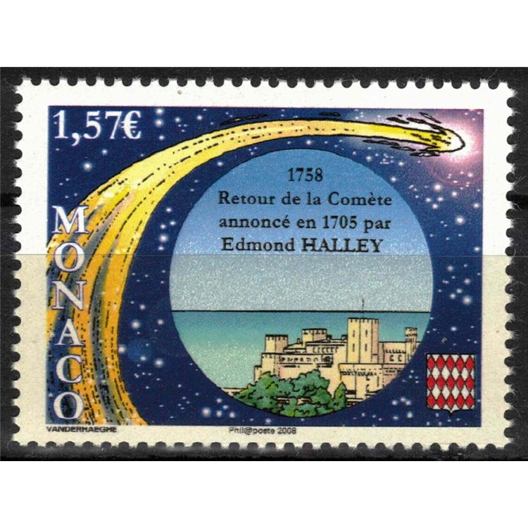 MONACO 2008 Halley's Comet MNH**