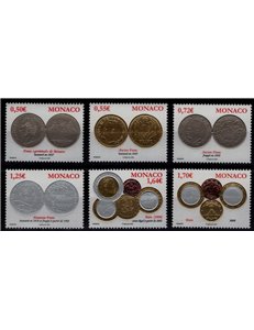 MONACO 2008 Monete di Monaco 6v MNH**