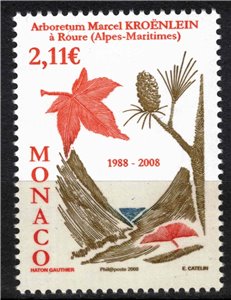 MONACO 2008 Arboretum Marcel Kroenlein di Roure MNH**