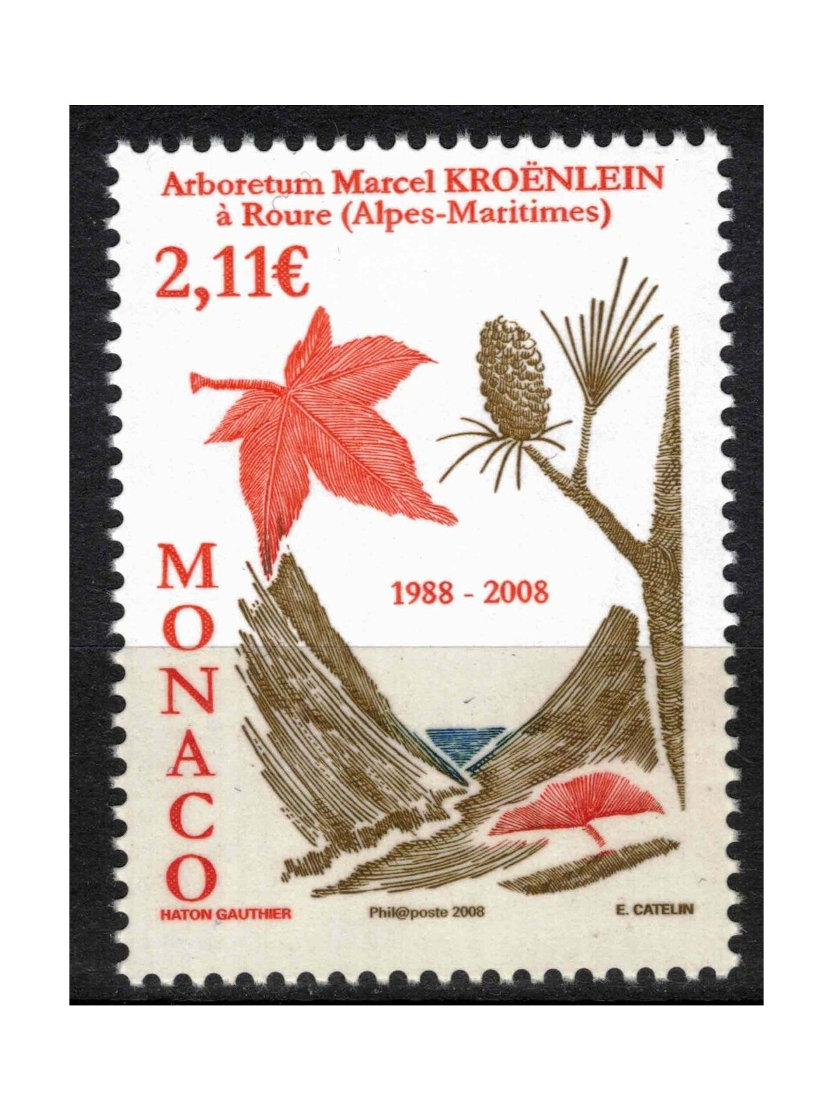 MONACO 2008 Arboretum Marcel Kroenlein di Roure MNH**