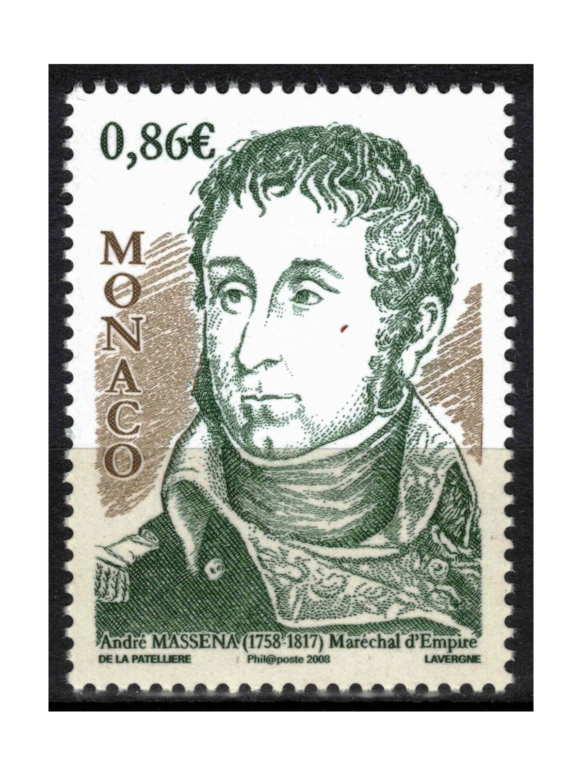 MONACO 2008 André Massena MNH**