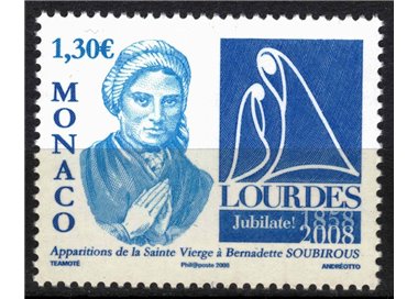 MONACO 2008 Our Lady of Lourdes MNH**