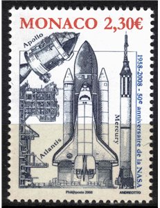MONACO 2008 Agenzia Spaziale Statunitense MNH**