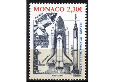 MONACO 2008 United States Space Agency MNH**