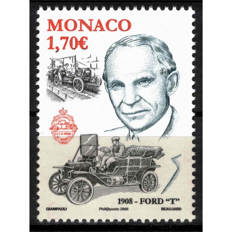 MONACO 2008 Centenary of the Ford T MNH**