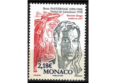 MONACO 2008 Premio Nobel a Boris Pasternak MNH**