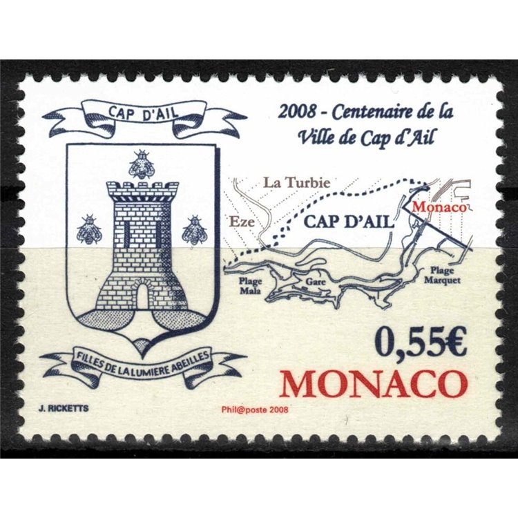 MONACO 2008 Città di Cap d'Ail MNH**