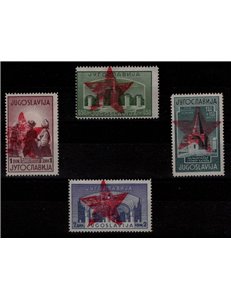 MONTENEGRO 1943-44 Partigiani di Ivangrad (CEI 50/53) 4v MNH** © (R)