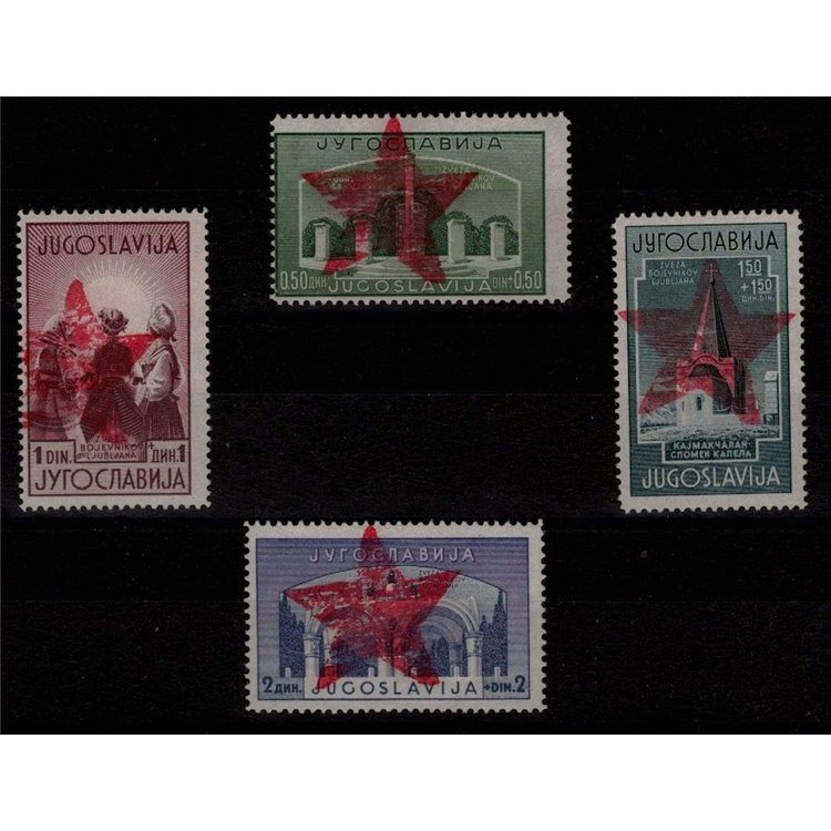 MONTENEGRO 1943-44 Partisans of Ivangrad (CEI 50/53) 4v MNH** © (R)
