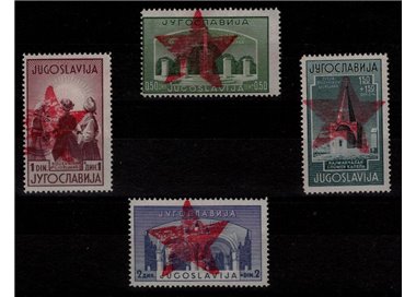 MONTENEGRO 1943-44 Partigiani di Ivangrad (CEI 50/53) 4v MNH** © (R)