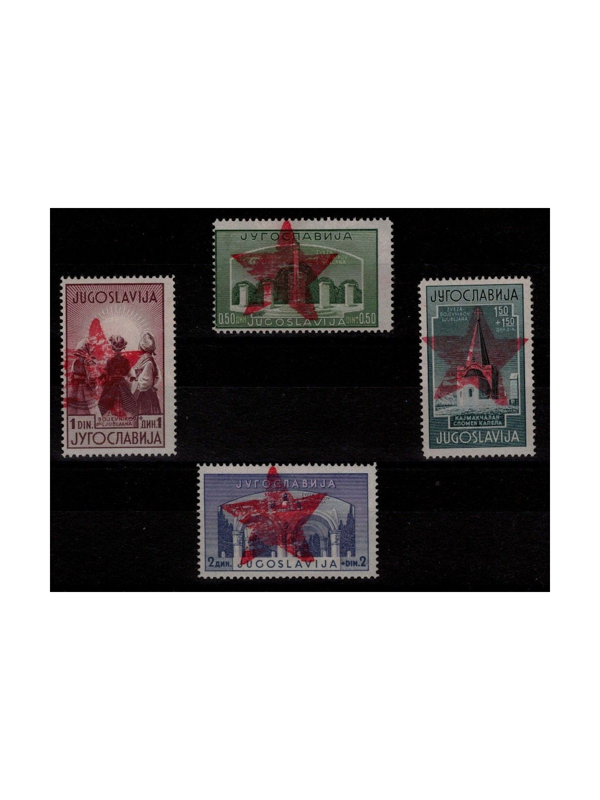 MONTENEGRO 1943-44 Partisans of Ivangrad (CEI 50/53) 4v MNH** © (R)