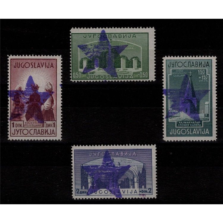 MONTENEGRO 1943-44 Partigiani di Ivangrad (CEI 50/53) 4v MNH** © (V)
