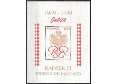 MONACO 1998 Prince Rainier III s/s MNH**