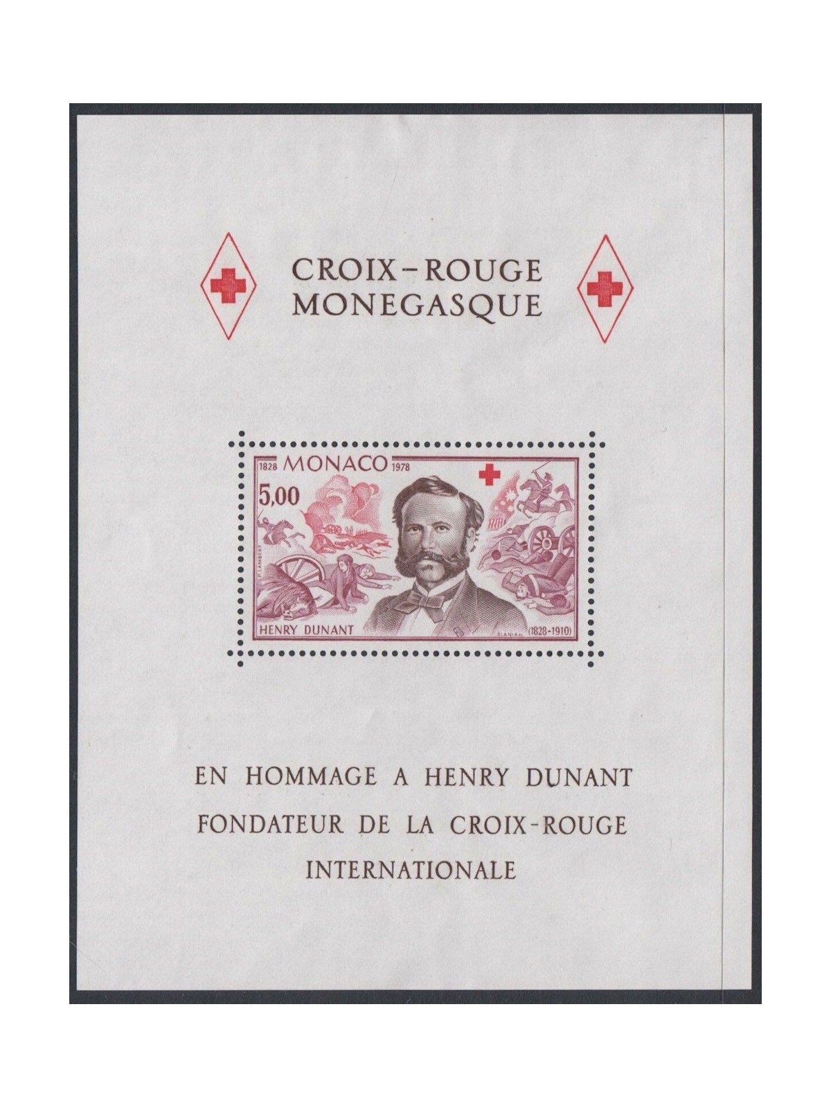 MONACO 1978 Croce Rossa Monegasca BF MNH**
