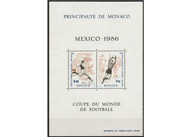 MONACO 1986 World Cup s/s MNH**