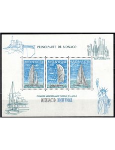 MONACO 1985 Monaco-New York Sailing Regatta s/s MNH**